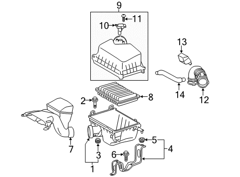 2016 Toyota Highlander Air Intake Diagram 1 - Thumbnail