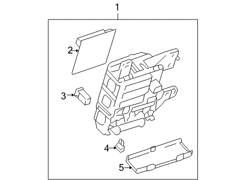 2004 Toyota Sienna Computer, Multiplex Network Body Diagram for 89221-08021