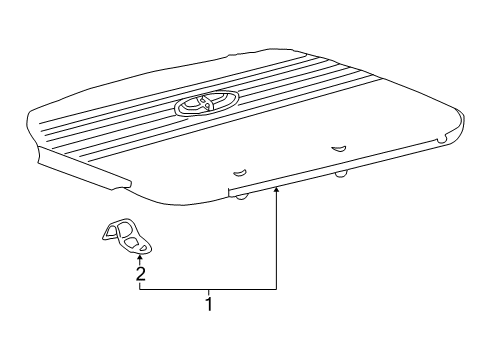 2002 Toyota Solara Engine Appearance Cover Diagram