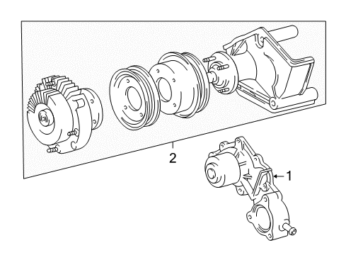 1999 Toyota Tacoma Water Pump Diagram 2 - Thumbnail