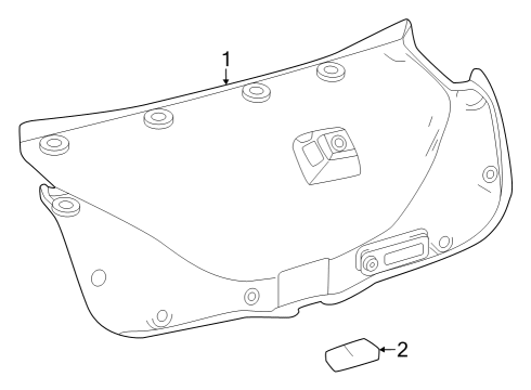 2023 Toyota Crown Interior Trim - Trunk Diagram