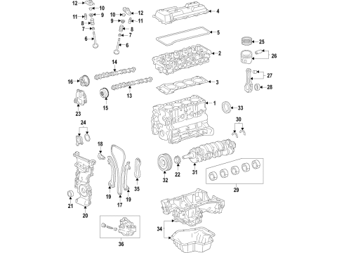 2021 Toyota GR Supra PULLEY Assembly, CRANKSH Diagram for 13470-WAA01