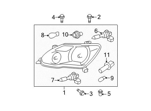 2009 Toyota Avalon Headlamps, Electrical Diagram 2 - Thumbnail