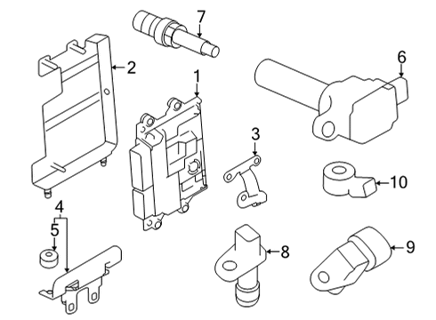 2023 Toyota GR86 Ignition Coil Bolt Diagram for SU003-04261