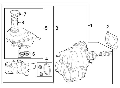 2023 Toyota Corolla Cross CYLINDER SUB-ASSY, B Diagram for 47201-09A90