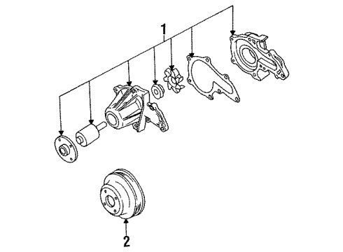 1992 Toyota Celica Water Pump Diagram