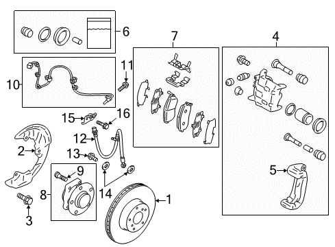 2020 Toyota 86 H/U Assembly VDC Diagram for SU003-08215