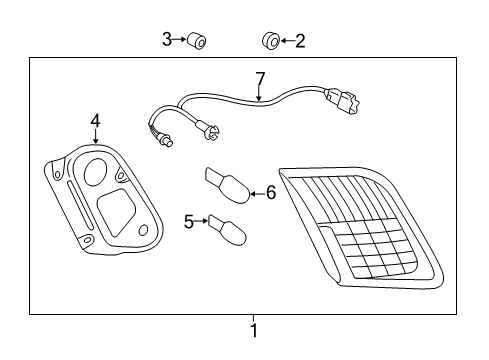 2008 Toyota Camry Bulbs Diagram 11 - Thumbnail