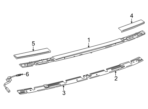 2023 Toyota Mirai High Mount Lamps Diagram