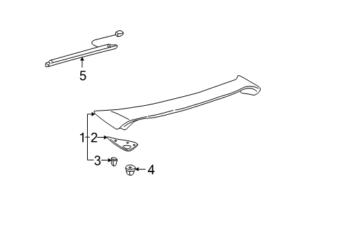 2006 Toyota Camry Rear Spoiler Diagram