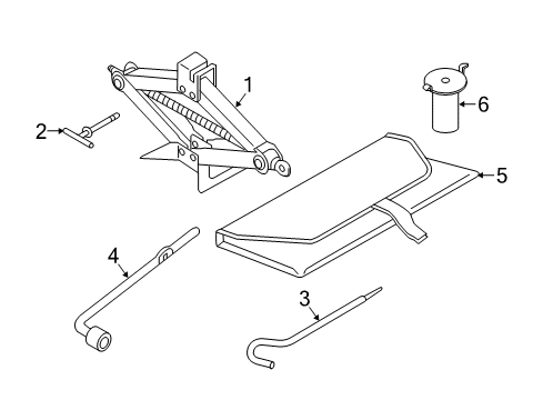 2017 Toyota Yaris iA Jack & Components Diagram