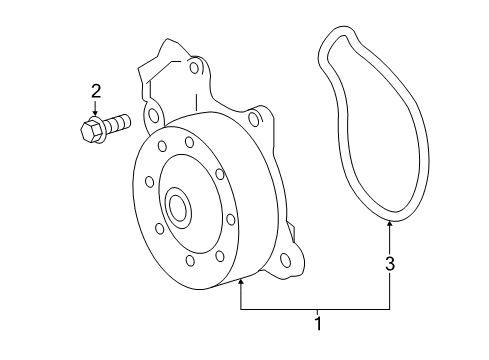 2017 Toyota Corolla iM Water Pump Diagram