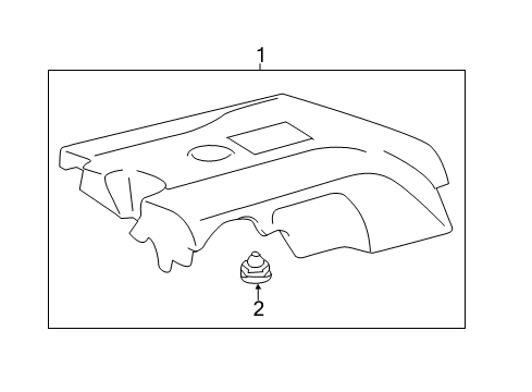 2019 Toyota Highlander Engine Appearance Cover Diagram 2 - Thumbnail