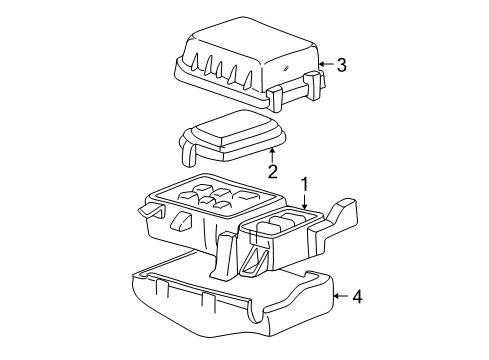 2001 Toyota Land Cruiser Electrical Components Diagram