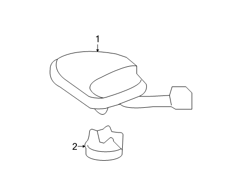 2010 Toyota Highlander Antenna Assembly, SATELL Diagram for 86960-0E010-D0