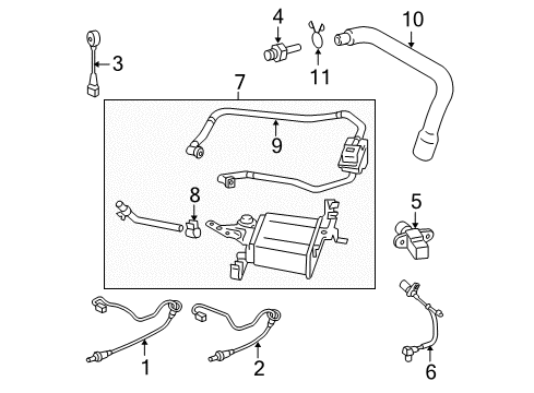 2005 Toyota Corolla Emission Components Diagram