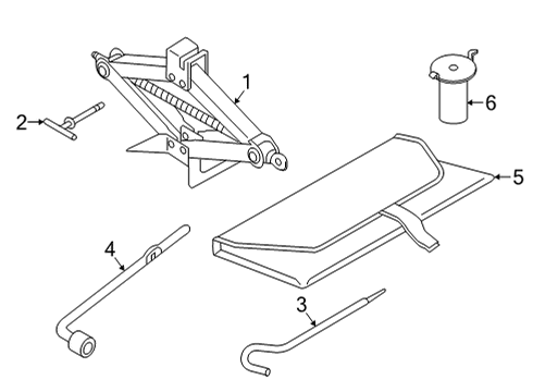 2020 Toyota Yaris Bag, Tool Diagram for 09120-WB003