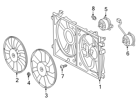 2023 Toyota Corolla Cooling System, Radiator, Water Pump, Cooling Fan Diagram 1 - Thumbnail