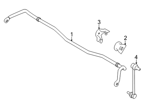 2023 Toyota GR86 Stabilizer Bar & Components - Front Diagram