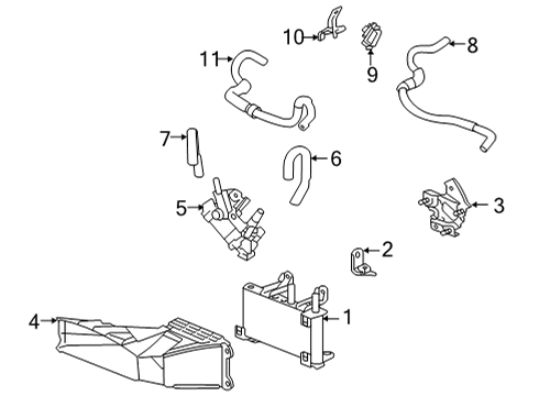 2020 Toyota Highlander Trans Oil Cooler Diagram 2 - Thumbnail