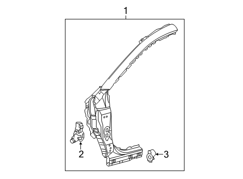 2022 Toyota RAV4 Hinge Pillar Diagram 2 - Thumbnail