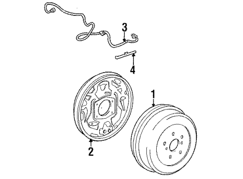 1994 Toyota Previa Rear Brakes Diagram 2 - Thumbnail