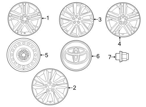 2019 Toyota Corolla Wheels Diagram