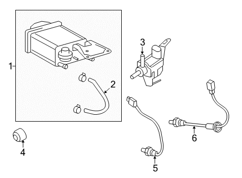 2017 Toyota Yaris Emission Components Diagram