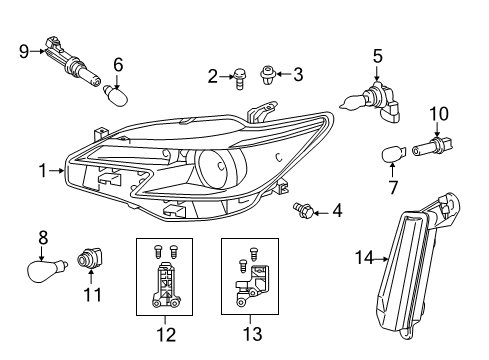 2015 Scion tC SOCET Plug Diagram for 90075-99078