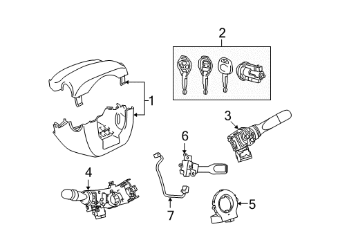 2010 Scion xB Ignition Lock, Electrical Diagram 1 - Thumbnail