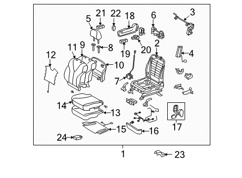 2010 Toyota Venza Power Seats Diagram 2 - Thumbnail