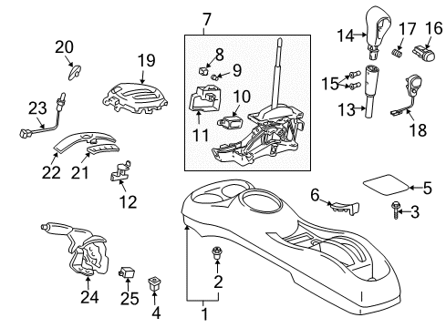 2005 Scion xB Gear Shift Control - AT Diagram