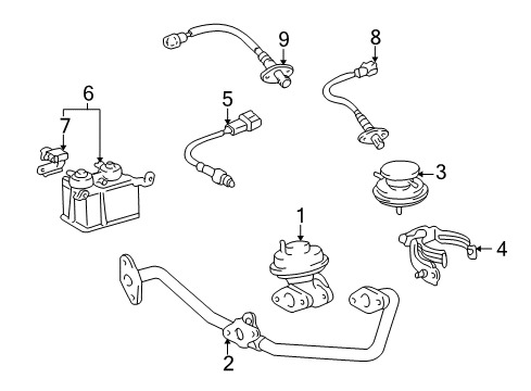 1998 Toyota 4Runner EGR System, Emission Diagram