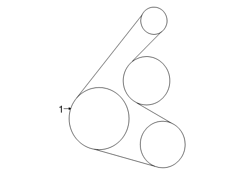 2013 Toyota Matrix Belts & Pulleys Diagram