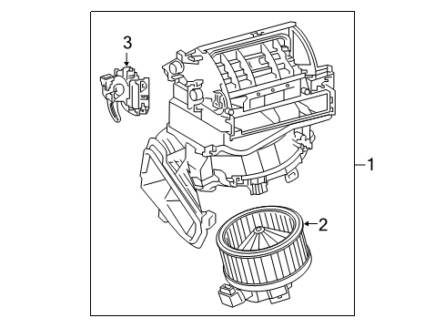 2017 Toyota Corolla iM Blower Motor & Fan Diagram