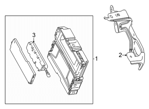 2019 Toyota Mirai Communication System Components Diagram