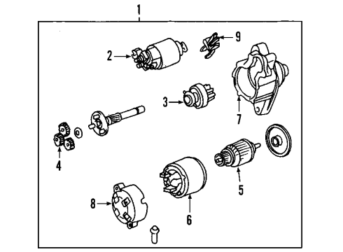 2007 Toyota Matrix Starter, Charging Diagram