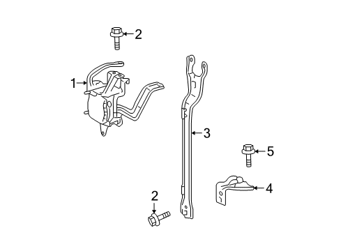 2012 Toyota Prius Bolt, w/Washer Diagram for 90119-06911