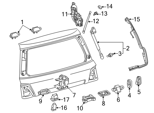 2020 Toyota Land Cruiser Lift Gate, Electrical Diagram