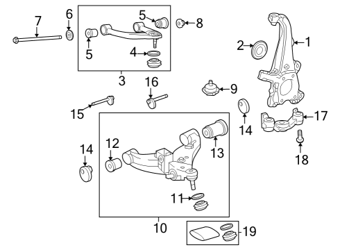 2023 Toyota Sequoia Nut Diagram for 90178-18003