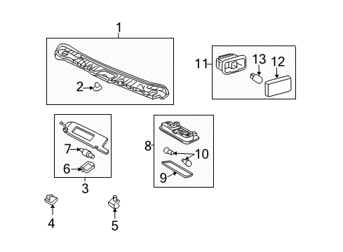 2005 Toyota Solara Interior Trim - Convertible Top Diagram