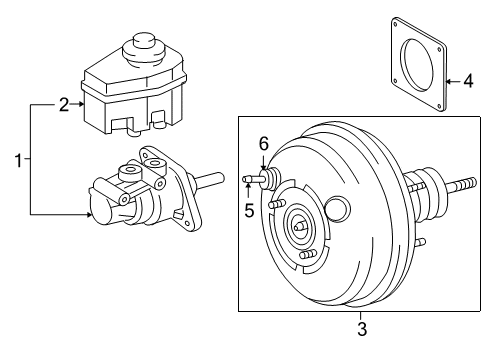 2006 Toyota Tacoma Hydraulic System, Brakes Diagram 2 - Thumbnail