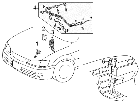 1998 Toyota Camry Ignition System Diagram 2 - Thumbnail