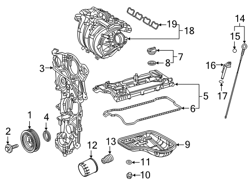 2019 Toyota Corolla Engine Parts & Mounts, Timing, Lubrication System Diagram 2 - Thumbnail