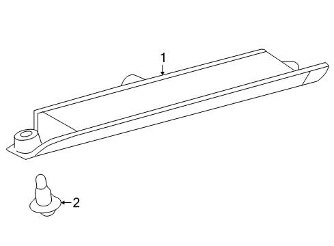 2012 Toyota Prius High Mount Lamps Diagram