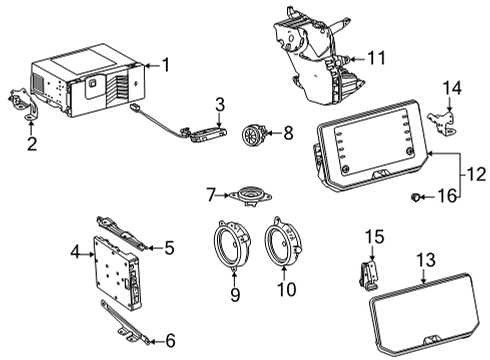 2022 Toyota Venza Speaker Diagram for 86150-48070