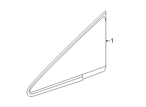 2011 Toyota Prius Pillars, Rocker & Floor - Glass & Hardware Diagram