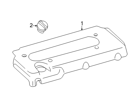 2002 Toyota Solara Engine Appearance Cover Diagram 1 - Thumbnail