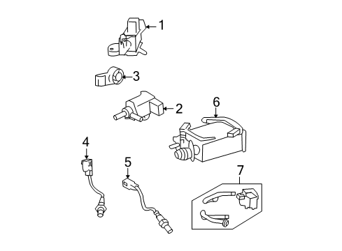 2008 Toyota Tundra Emission Components Diagram 2 - Thumbnail