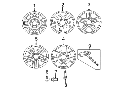 2008 Toyota Tundra Wheels Diagram